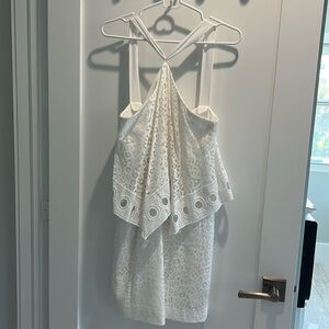 Lilly Pulitzer white dress, great for graduation!